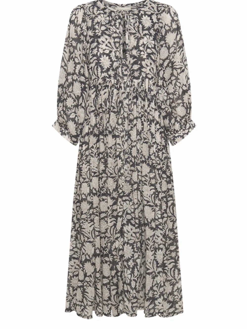 Daughters of India KYRA Maxi DRESS in PEPPER. Size Medium